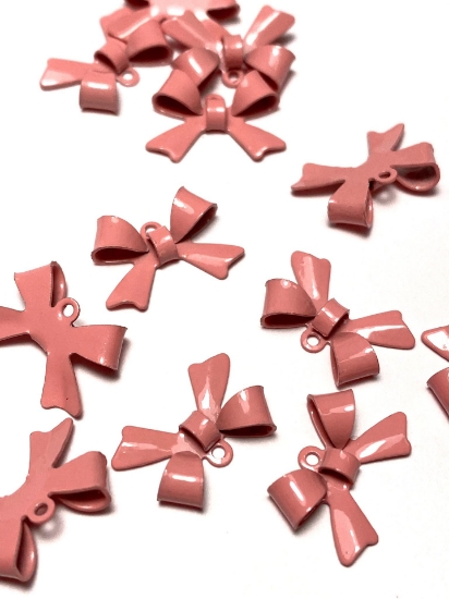 Picture of Bowknot 15x10mm Vintage Rose x5