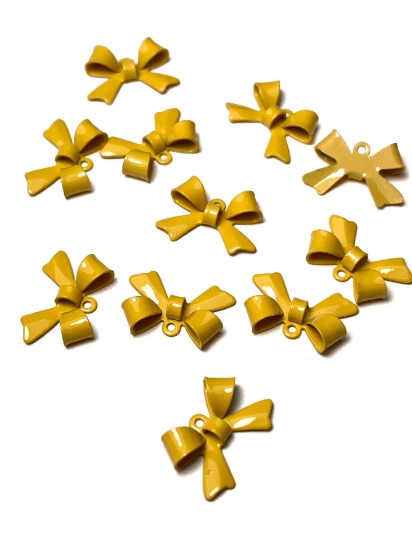 Picture of Bowknot 15x10mm Mustard x5