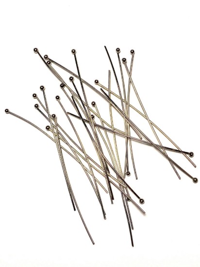 Image de Premium Ball Pin 50x0,7mm Rhodium Plated x20