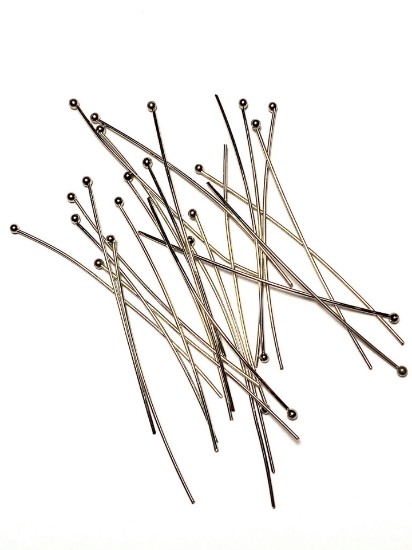 Picture of Premium Ball Pin 50x0,7mm Rhodium Plated x50