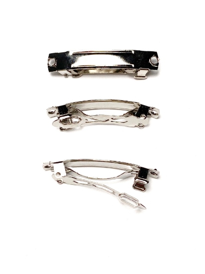 Picture of Barrette 4cm Silver Tone x5