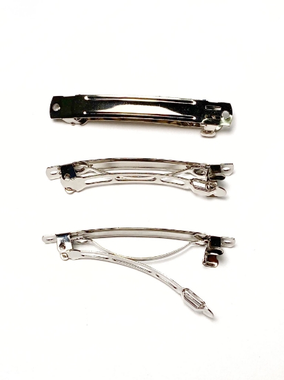 Picture of Barrette 6cm Silver Tone x1