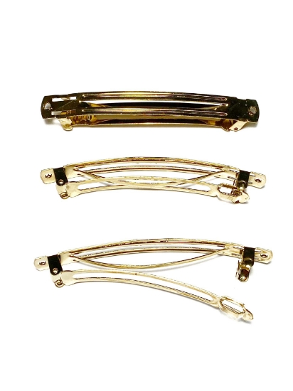Picture of Barrette 10cm Gold Tone x1
