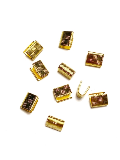 Picture of Flat End Crimp 7mm Gold Tone x20
