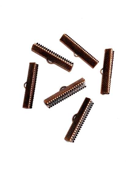 Picture of Flat End Crimp 35mm Antiqued Copper x20