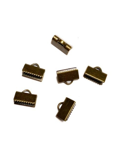 Picture of Flat End Crimp 10mm Bronze x20