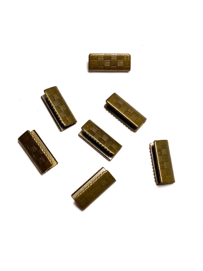 Picture of Flat End Crimp 13mm Bronze x20