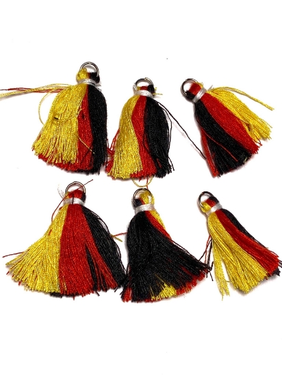 Picture of Tassel 25-30mm Belgium Flag x6