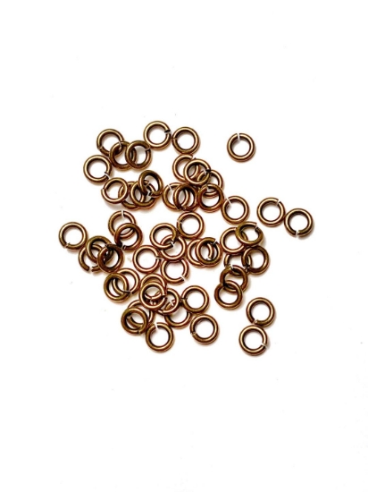 Picture of Premium Jump Ring 5x1mm Antique Brass x100
