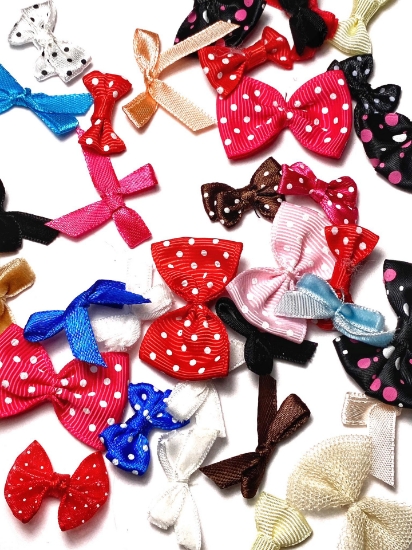 Picture of Bowknot Fabric Assorted Colors and Shapes  x100