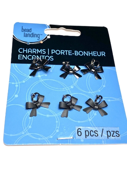 Picture of Bowknot 15x10mm Gunmetal x6
