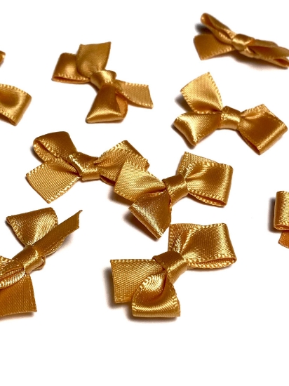 Picture of Bowknot Satin 30 mm Gold x10