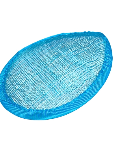 Picture of Teardrop Sinamay Fascinator Hat Base voor Millinery & Hat Making Sky Blue  x1