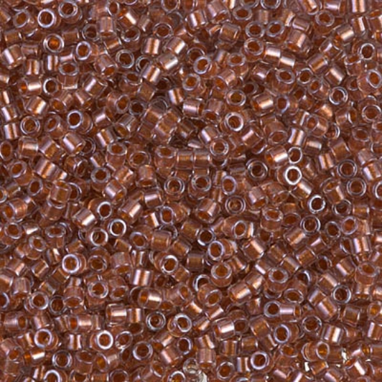 Picture of Miyuki Delica 10/0 DBM915 Sparkling Ginger Lined Crystal x10g