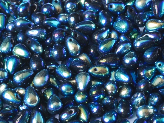 Picture of Side Drill Tear Drop 6x4mm Jet Full AB x25