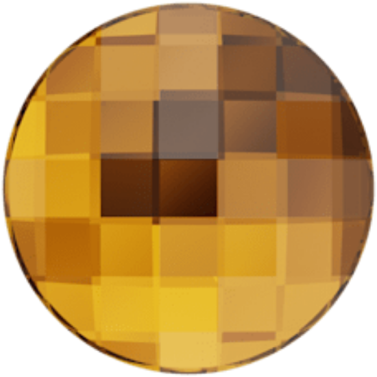Picture of Swarovski 2035 Chessboard Circle 14mm Topaz M HF x1
