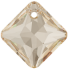 Picture of Swarovski 6431 Princess Cut Pendant 16mm Crystal Golden Shadow x1