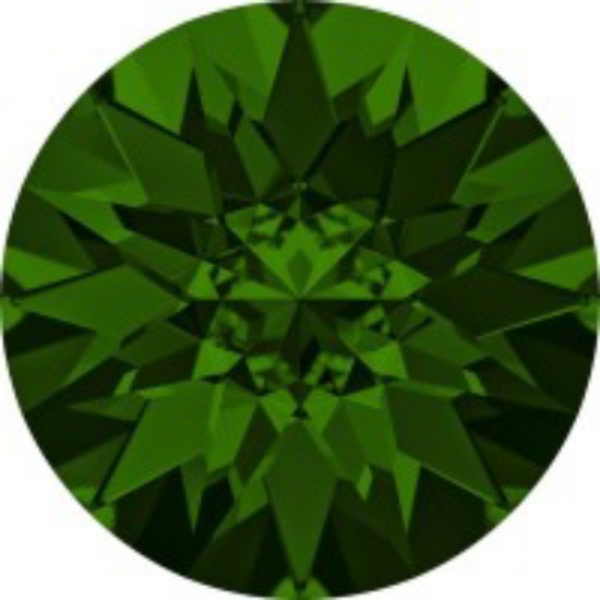 Picture of Swarovski 1188  Xirius Pointed Chaton 6mm - SS29 Dark Moss Green x1