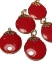 Picture of Vintage Pendant 26mm Coral Red x1