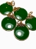 Picture of Vintage Pendant 26mm Green x1