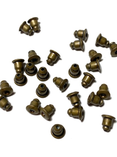 Bild von Ear nut 5mm Bronze x100