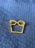 Изображение Vintage Eyeglass Holder-Brooche 25x25mm Gold x1