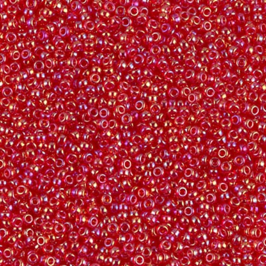 Picture of Miyuki Seed Beads 15/0 254 Transparent Red AB x10g