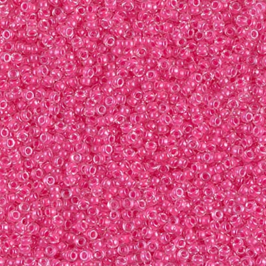 Picture of Miyuki Seed Beads 15/0 208 Carnation Pnk Lined Crystal x10g