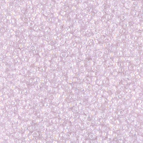 Изображение Miyuki Rocaille 15/0 272 Pink Lined Crystal AB x10g