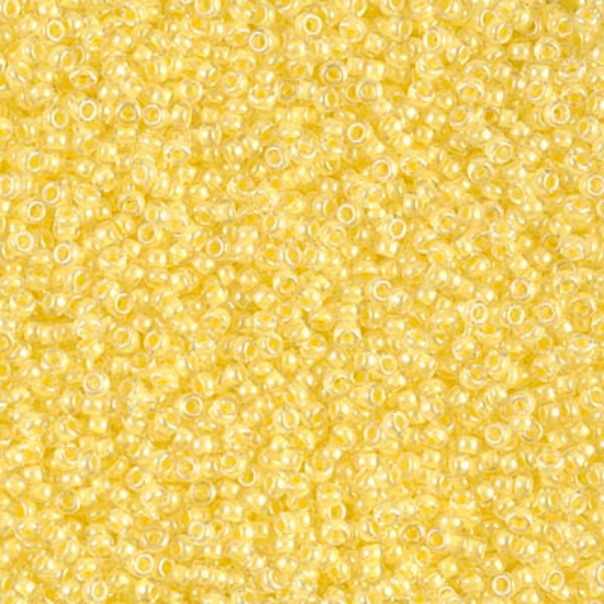 Picture of Miyuki Rocaille 15/0 201 Yellow Lined Crystal x10g