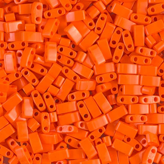 Picture of Miyuki Half Tila 406 Opaque Orange x5g