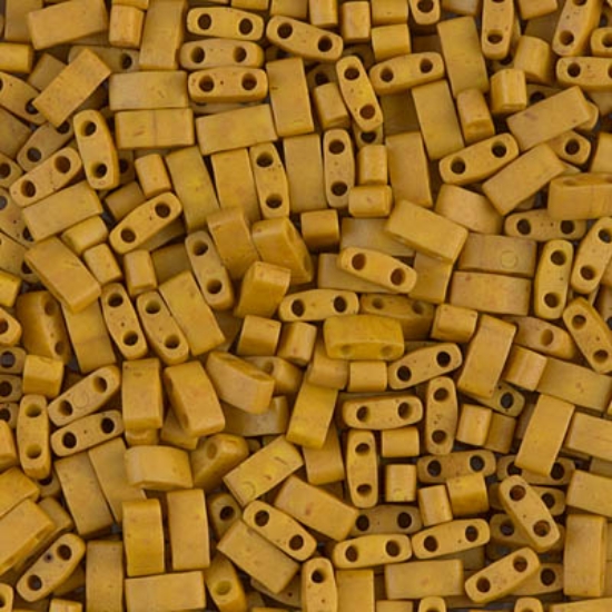 Picture of Miyuki Half Tila 2312 Opaque Mustard Mat x5g