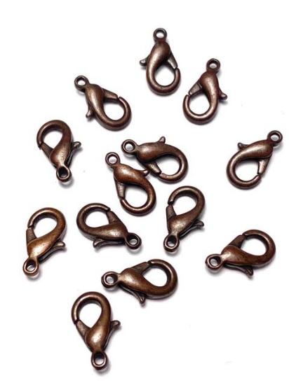 Picture of Premium Lobster Clasp 13mm Copper x5