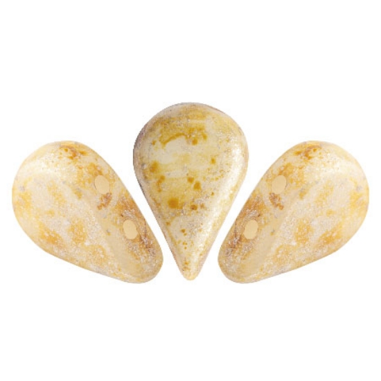 Picture of Amos® by Puca® 5x8mm Opaque Ivory Spotted x10g