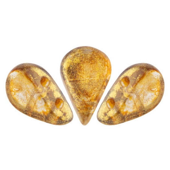 Picture of Amos® by Puca® 5x8mm Crystal Gold Spotted x10g