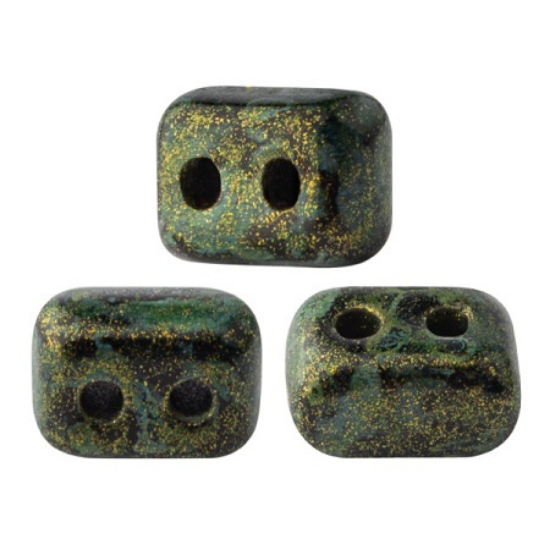 Picture of Ios® par Puca® 5.5x2.5mm Metallic Mat Green Spotted  x10g
