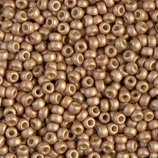 Picture of Miyuki Rocaille 8/0 4204F Duracoat Galvanized Mat Champagne x10g
