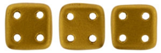 Picture of CzechMates QuadraTile 6mm Bronze Gold x10g