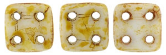 Picture of CzechMates QuadraTile 6mm Alabaster Picasso x10g