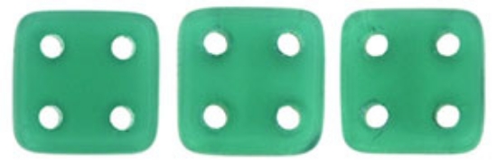 Picture of CzechMates QuadraTile 6mm Alabaster Malachite x10g