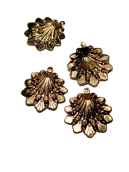 Picture of Filigree Flower 26x29mm Metallic Bronze x1
