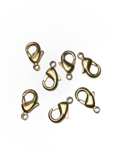 Picture of Premium Lobster Clasp 15mm Brass x5