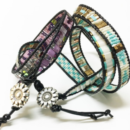 Picture of BeadSmith Digital Download Patterns - Anything Goes Tila Wrap Bracelet