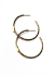 Picture of Premium Hoop 34mm flat pad 8mm Gold Plated x2