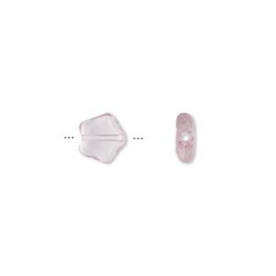 Picture of Flat Star Bead 6 mm Light Amethyst x10g