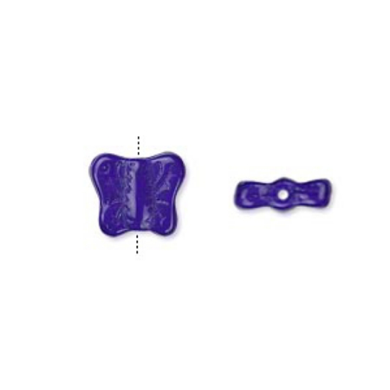 Picture of Butterfly Bead 11x9 mm Navy Blue x10