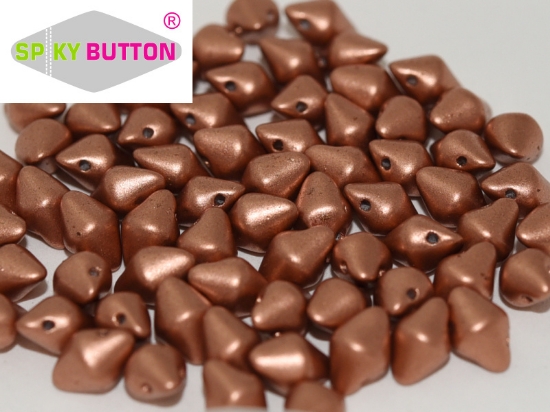 Picture of Spiky Button 4,5x6,5mm Vintage Copper x50