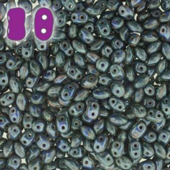 Picture of Bi-bo 5.5x2.8mm Opaque Blue Travertin x10g