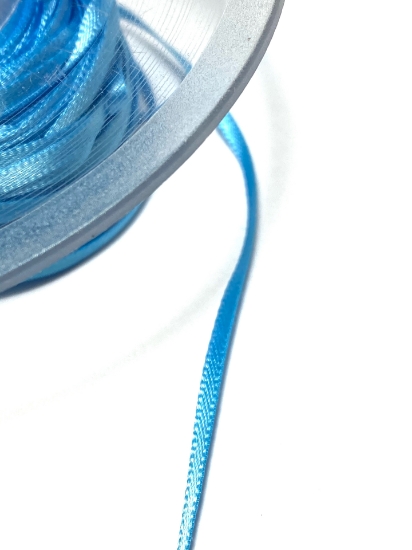 Picture of Manubens Satin Ribbon Light Blue 3 mm x3m