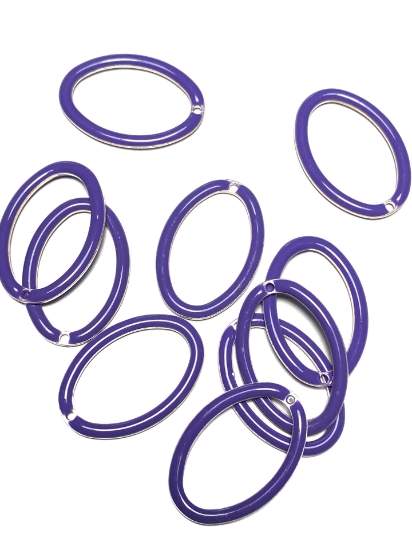 Picture of Candy Oval 22x15mm Purple x1